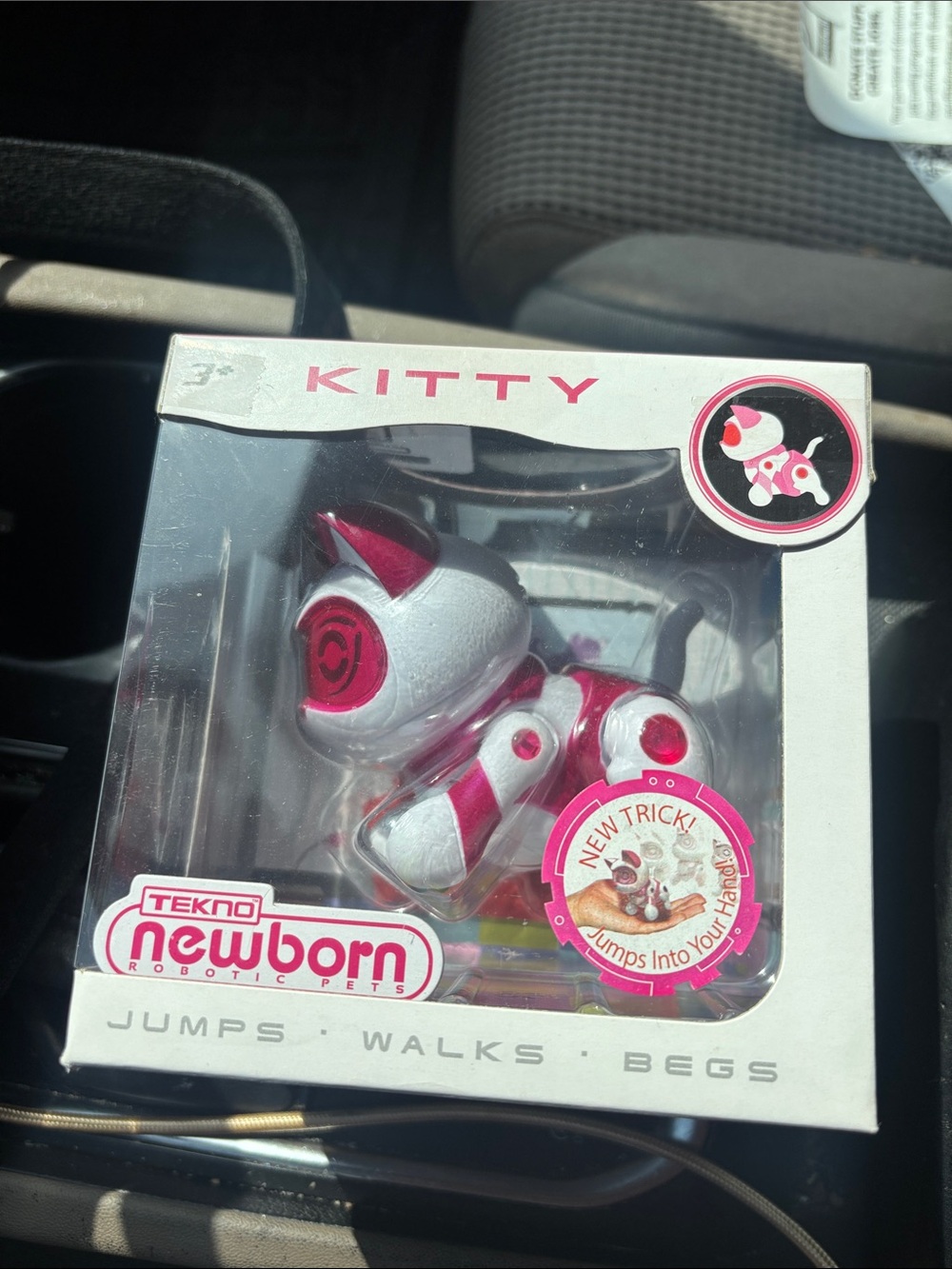 Tekno Newborn Kitty Robotic Pet Toy - Pink & White